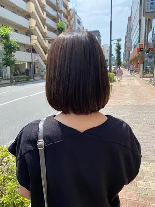 ミディアム カラー サプリームヘア 飯田みち瑠のヘアスタイル