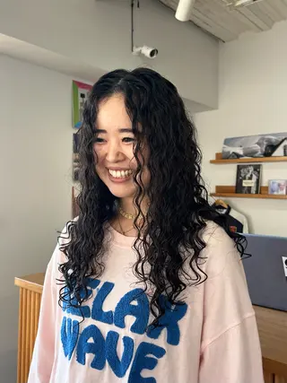 パーマ AOI✖️ BY MY SIDEのヘアスタイル