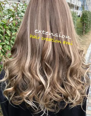 セミロング あびこ amiのヘアスタイル