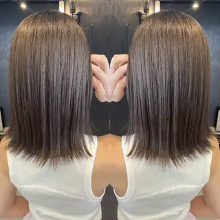 ミディアム カラー tocca 💜石田愛結💜のヘアスタイル