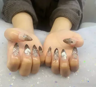 ネイル ハイネイル 自宅サロンのネイルデザイン