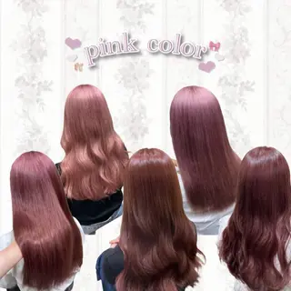 セミロング カラー 菅村 緋莉🎀ガーリーヘアのヘアスタイル