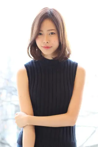 ミディアム Lond labのヘアスタイル