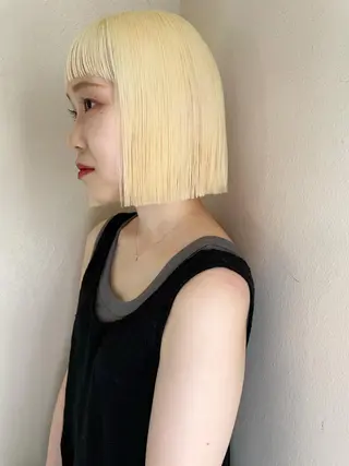 ショート カラー ヘアアレンジ キッズ 丸山渉/表参道 レイヤーボブのヘアスタイル
