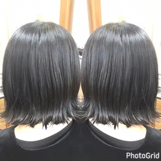 ショート カラー パーマ ヘアアレンジ メンズ キッズ ネイル マツエク・マツパ SHIORI💜口コ ミNo.1艶カラーのヘアスタイル
