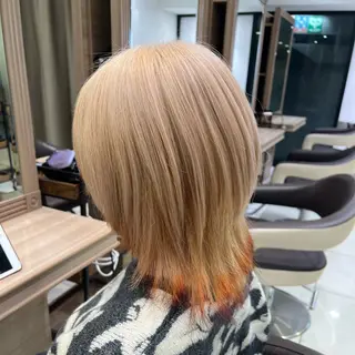 ミディアム カラー ウルフ×ハイトーン 🐺ryuyaのヘアスタイル