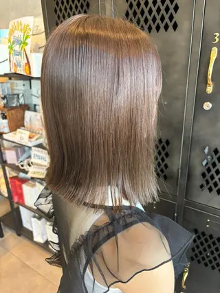 カラー 心美/ブリーチなし 透明感カラーのヘアスタイル