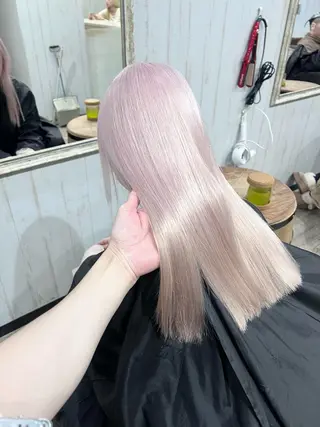 セミロング カラー 艶髪/ハイトーン特化 店長/SHOHEIのヘアスタイル