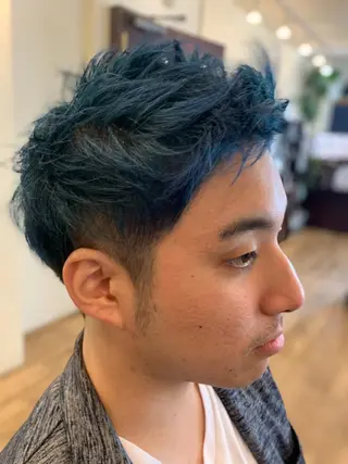 ショート メンズ 永作 真司のヘアスタイル