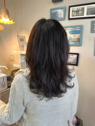 ミディアム パーマ レディースカット募集 【川口市】小畑　翔のヘアスタイル