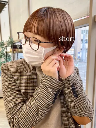 ショート カラー 初めてのショート お任せください✂️のヘアスタイル