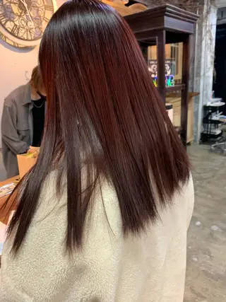 セミロング カラー ヘアアレンジ 髙塚碧🇰🇷 韓国ヘア🎗️のヘアスタイル