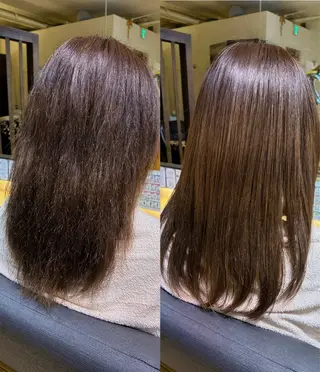 ロング パーマ 奥谷 美代子のヘアスタイル