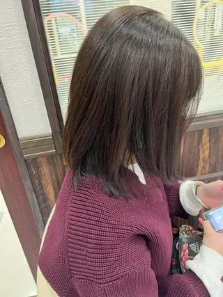 ミディアム カラー ツヤ髪🫧似合わせ ✨あんどうゆうかのヘアスタイル