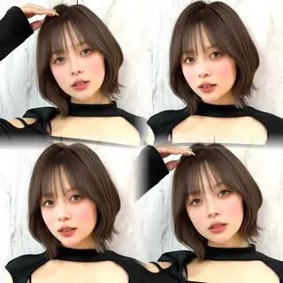 ミディアム カラー ヘアアレンジ 韓国ボブ/髪質改善 /新宿/Rumiのヘアスタイル