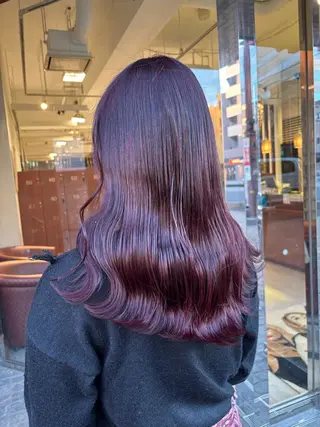 ロング カラー 🍒ブリーチカラー 🍊暖水 まりあのヘアスタイル