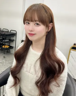 ロング 顔周り指名NO.1 💐似合わせ／Maoのヘアスタイル