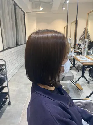 ミディアム 髪質改善/堀江 ケアカラーtoshiのヘアスタイル