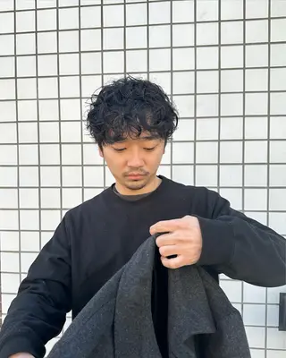 パーマ メンズ 似合わせカット /パーマ岡本淳平のヘアスタイル