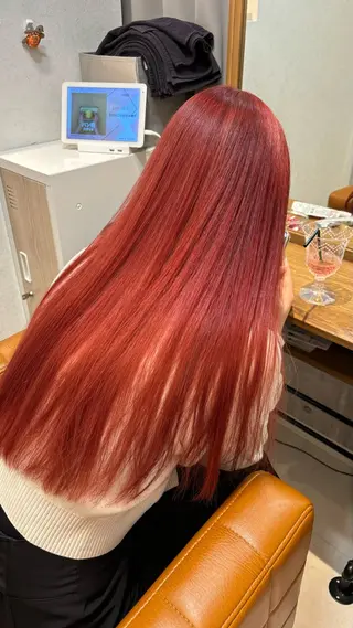 ロング カラー 【完全個室】髪質改善 暖色カラー/山崎唯奈のヘアスタイル