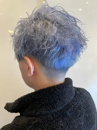ショート カラー メンズ 美髪形成！色素改善！ 秋田　和輝のヘアスタイル