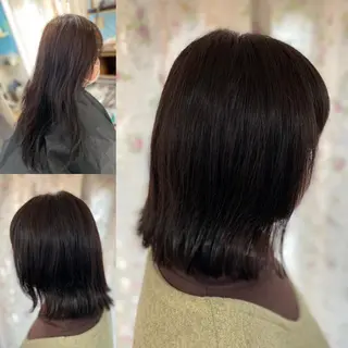 ミディアム くせ改善師 髪質改善師ゴトウのヘアスタイル