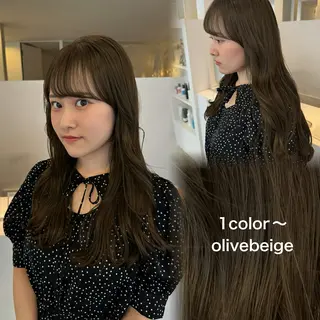 セミロング カラー yard.長田 唯のヘアスタイル