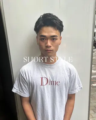 ショート パーマ メンズ 💈メンズ短髪特化 ✂︎伊藤大輝💈のヘアスタイル
