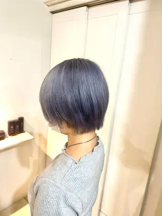 ショート カラー 【透明感カラー】💠 TETSUのヘアスタイル