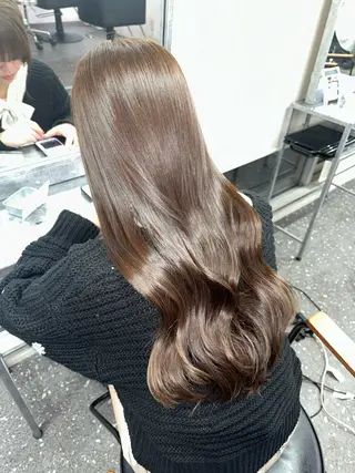 ロング カラー 髪質改善⭐️縮毛矯正 中野⭐️Rinaのヘアスタイル