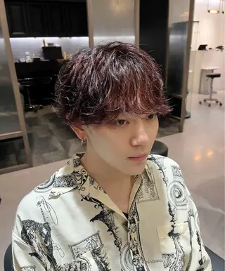 カラー パーマ メンズ 【メンズ専門】名駅 /パーマ/髪質改善のヘアスタイル