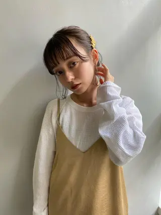 ミディアム カラー 当日予約大歓迎💗 依田瑞希のヘアスタイル