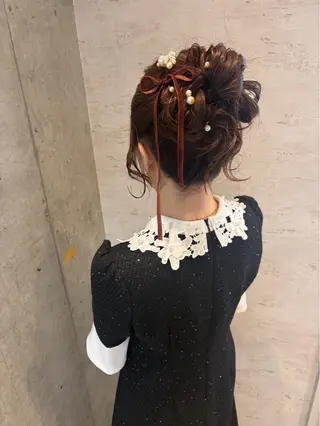 ロング ヘアアレンジ 美髪× ヘアセット✨Araiのヘアスタイル