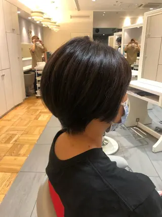 ショート カラー パーマ ヘアアレンジ 阪上 沙織のヘアスタイル