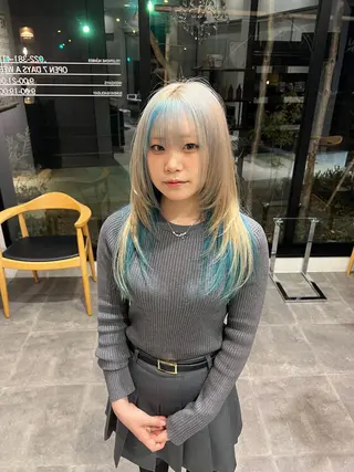 セミロング 大野 智亜里のヘアスタイル