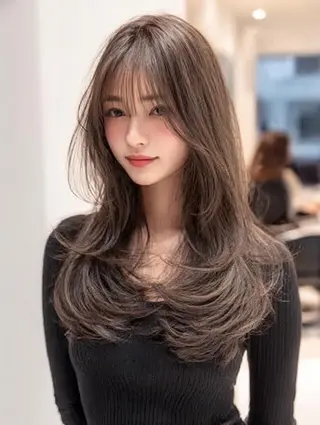 セミロング 生艶髪＆レイヤー🔔 渋谷お薦めNo.1✨のヘアスタイル