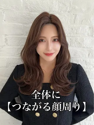 セミロング 映える顔まわり/前髪 特化 💗 ユキマのヘアスタイル