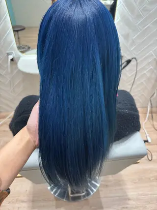 セミロング カラー 河添 麗菜のヘアスタイル