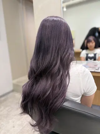 ロング カラー 巻ける髪質改善🫧ハ イライト/永田汰伊智のヘアスタイル