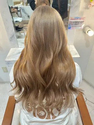ロング カラー 畑中 夢のヘアスタイル