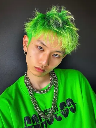 ショート メンズ メンズハイトーン メンズバレイヤージュのヘアスタイル