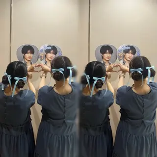 ヘアアレンジ 🫧艶カラー特化🫧 セット/mona🩵のヘアスタイル