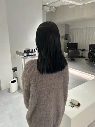 セミロング カラー 🧚つやさらhair 🧚manakaのヘアスタイル