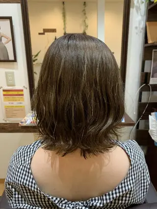 ミディアム カラー サトウ シューイチのヘアスタイル