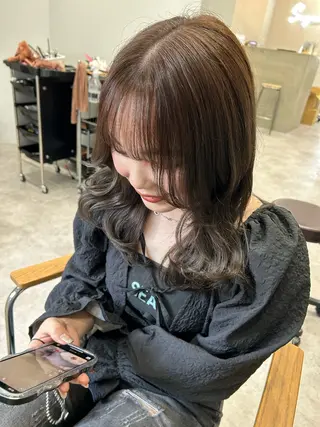 ミディアム カラー ヘアアレンジ ボブ /ニュアンス/ satomi🧸💖のヘアスタイル