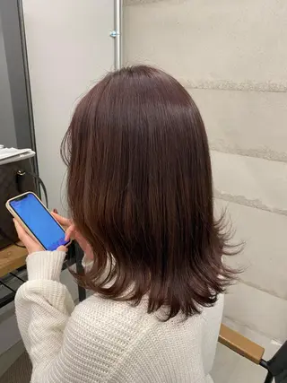 ミディアム ナガイ アヤのヘアスタイル