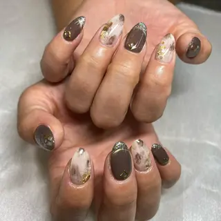 ミディアム カラー パーマ ヘアアレンジ メンズ キッズ ネイル マツエク・マツパ アイブロウ 今福鶴見ネイル 8(エイト)のネイルデザイン