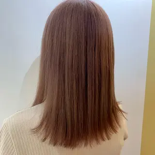 ミディアム カラー hub hair レイヤー/透明感のヘアスタイル