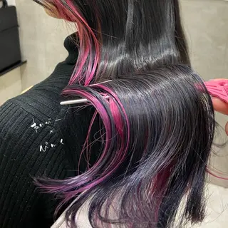 ロング カラー しみず さきのヘアスタイル