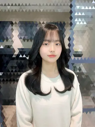 ロング カラー 🇰🇷jisoo -ジス-🇰🇷のヘアスタイル